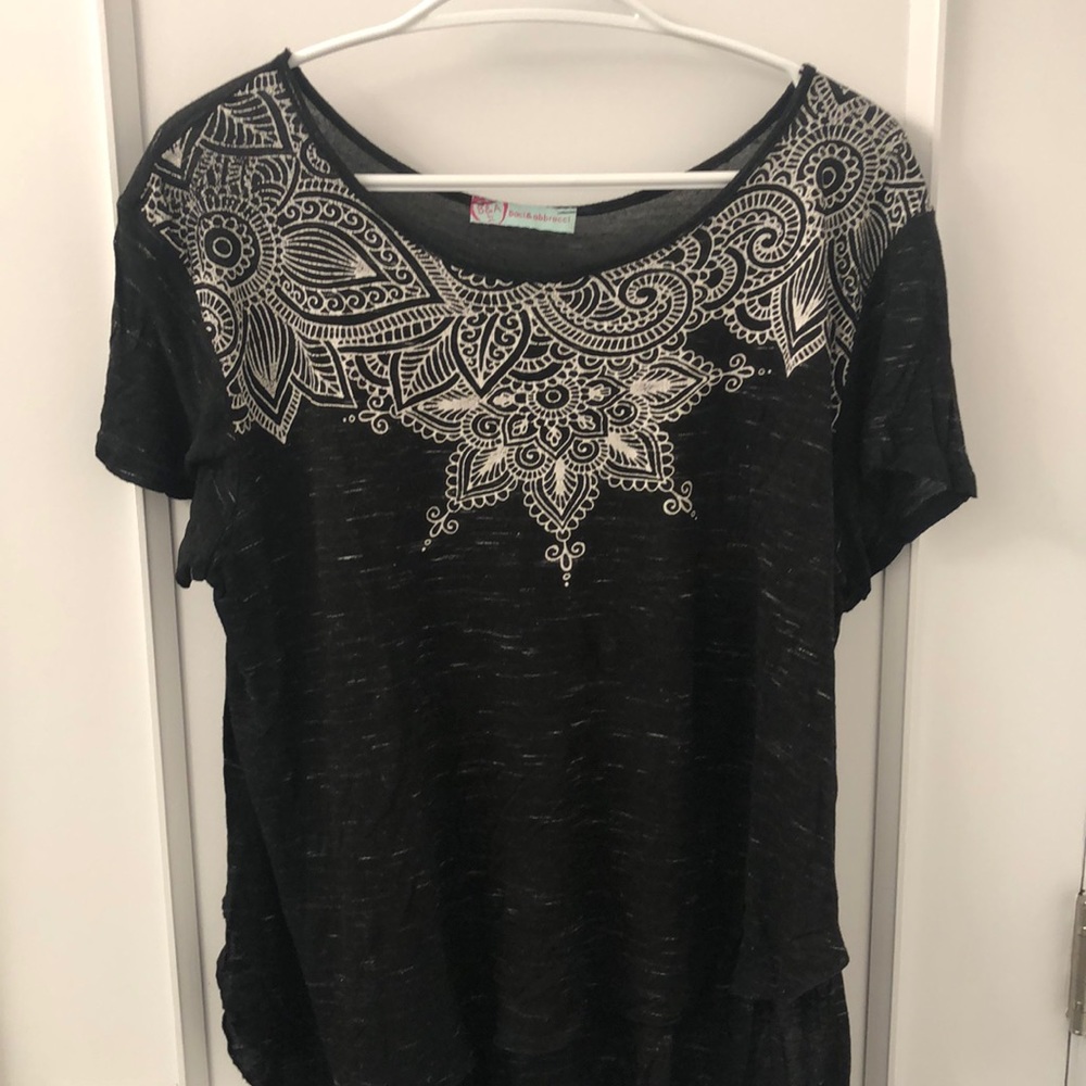 Mandala Print Short Sleeve Tee